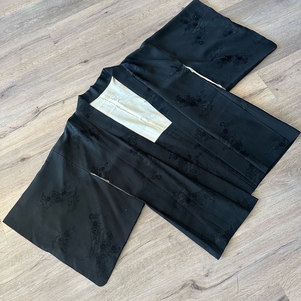 Black Vintage Kimono - One Size